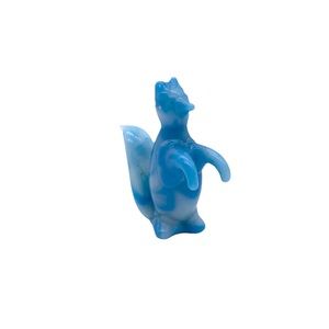 Miniature hand blown handmade art glass squirrel figurine